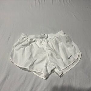Nike Dri-FIT Running Shorts White Athletic Gym Workout Women’s Size M